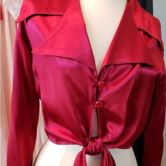 born in america Tops 7s Vintage Silk Top Poshmark